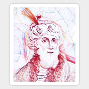 Flavius Josephus Portrait | Flavius Josephus Artwork | Line Art Magnet